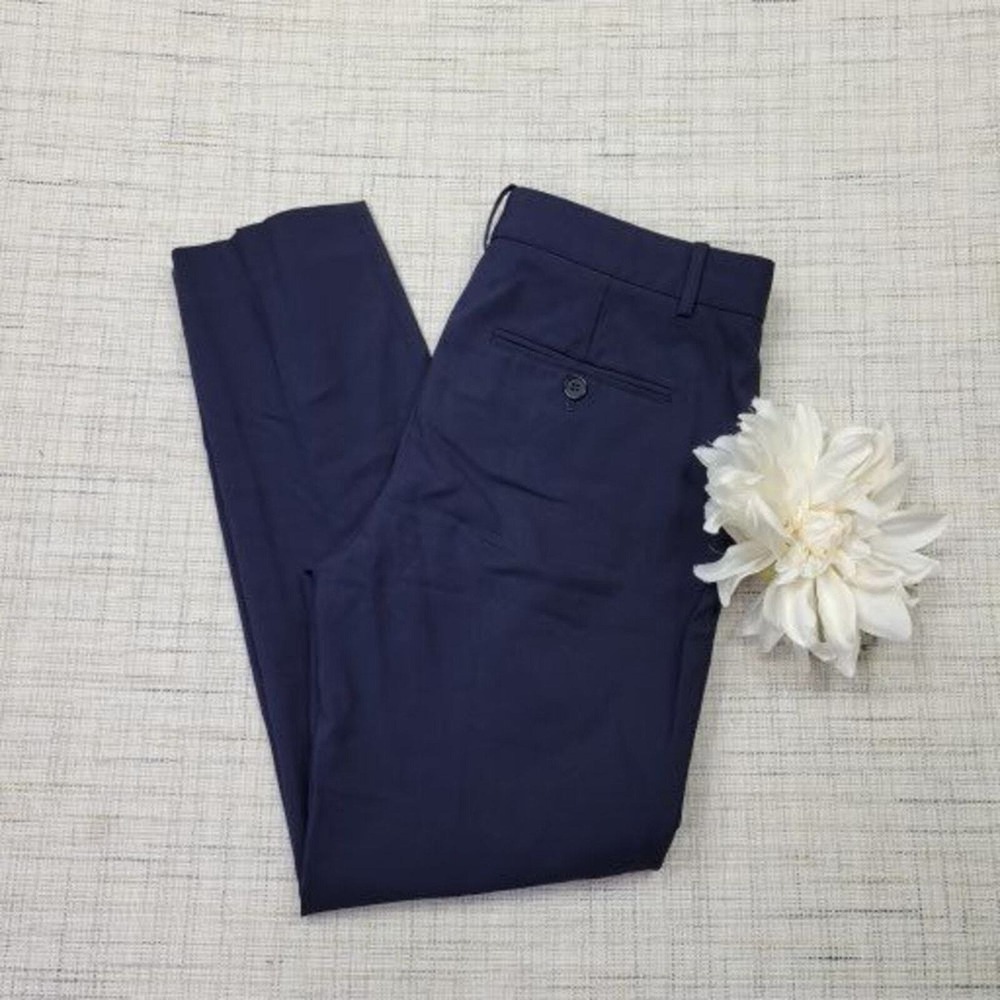 Theory Testra Classic Crop Pant In Sevona Stretch Wool Pants 0 - Picture 3 of 6
